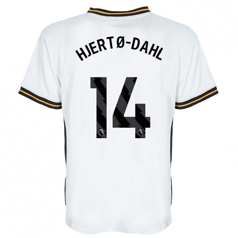 Danxen Hombre Camiseta Jens Hjertø-Dahl #14 Blanco Naranja Negro 2ª Equipación 2026/27 La Camisa