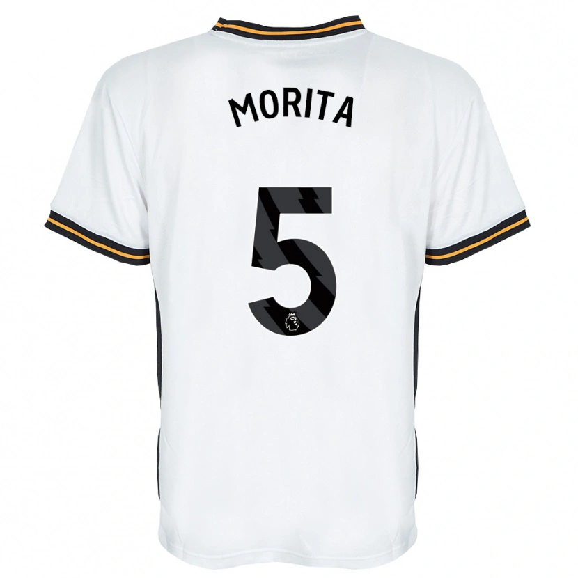 Danxen Hombre Camiseta Hidemasa Morita #5 Blanco Naranja Negro 2ª Equipación 2026/27 La Camisa