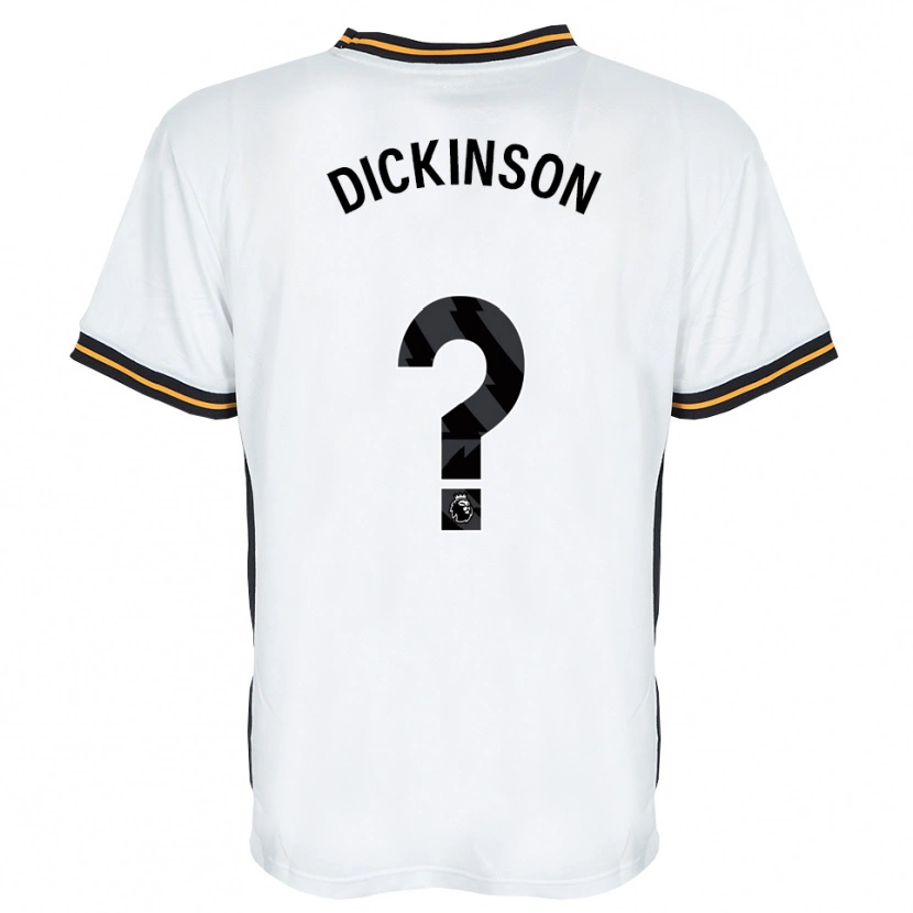 Danxen Hombre Camiseta George Dickinson #0 Blanco Naranja Negro 2ª Equipación 2026/27 La Camisa