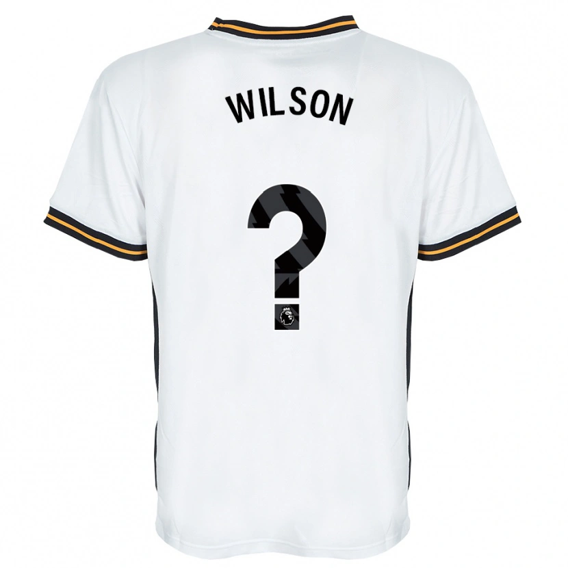 Danxen Hombre Camiseta George Wilson #0 Blanco Naranja Negro 2ª Equipación 2026/27 La Camisa