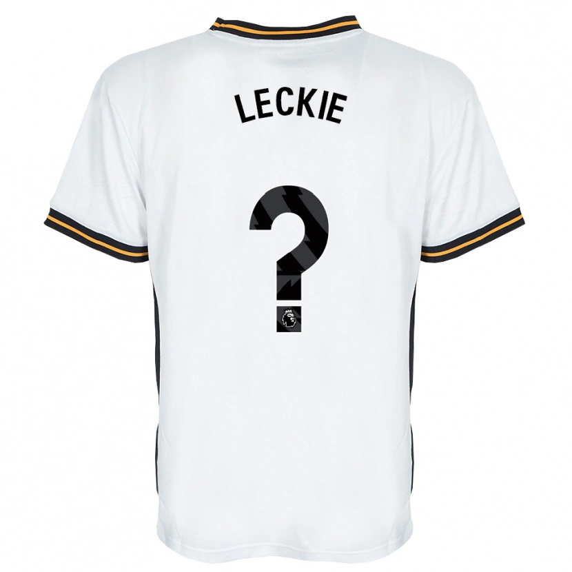 Danxen Hombre Camiseta Jack Leckie #0 Blanco Naranja Negro 2ª Equipación 2026/27 La Camisa