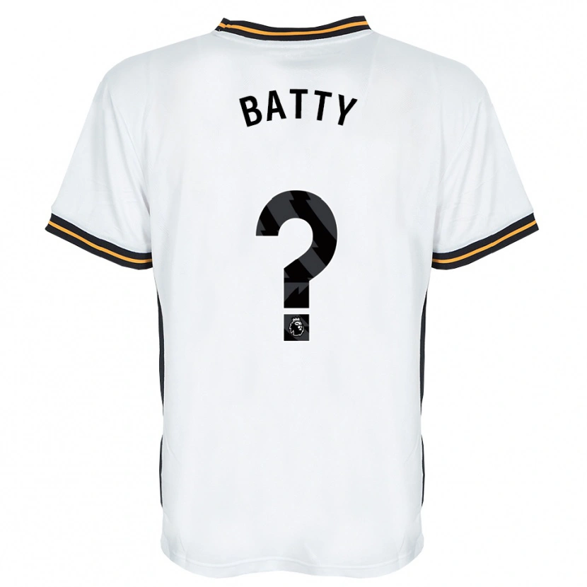 Danxen Hombre Camiseta Joe Batty #0 Blanco Naranja Negro 2ª Equipación 2026/27 La Camisa