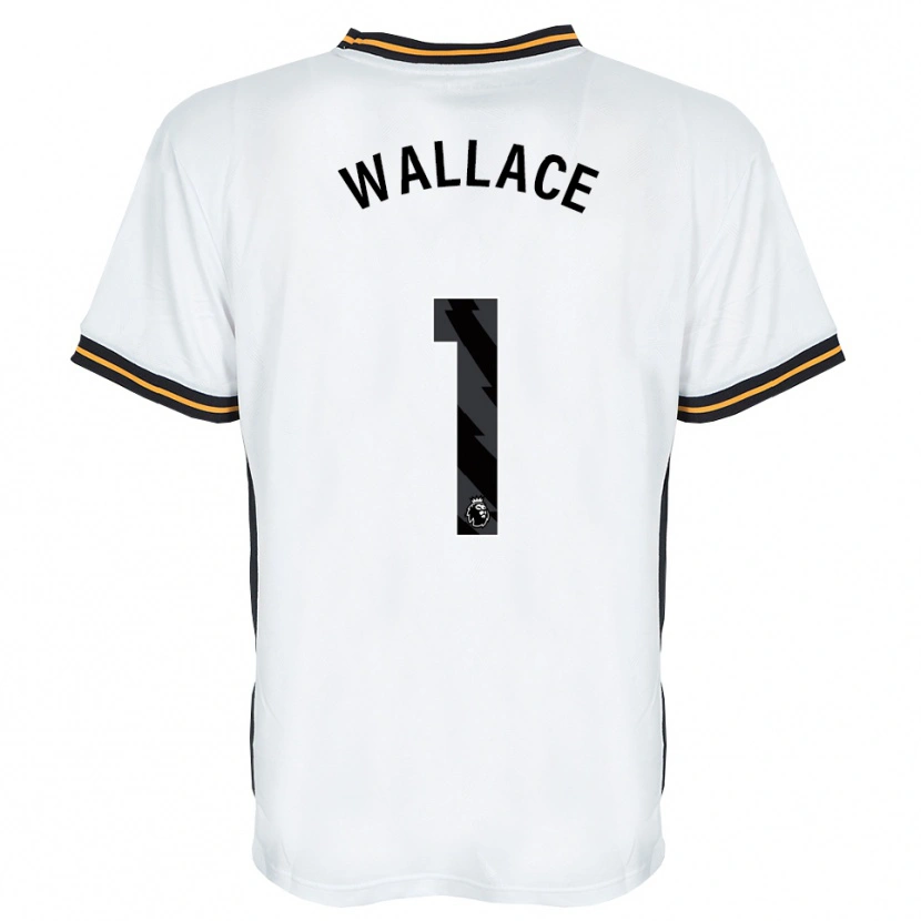 Danxen Hombre Camiseta Abbi Wallace #1 Blanco Naranja Negro 2ª Equipación 2026/27 La Camisa