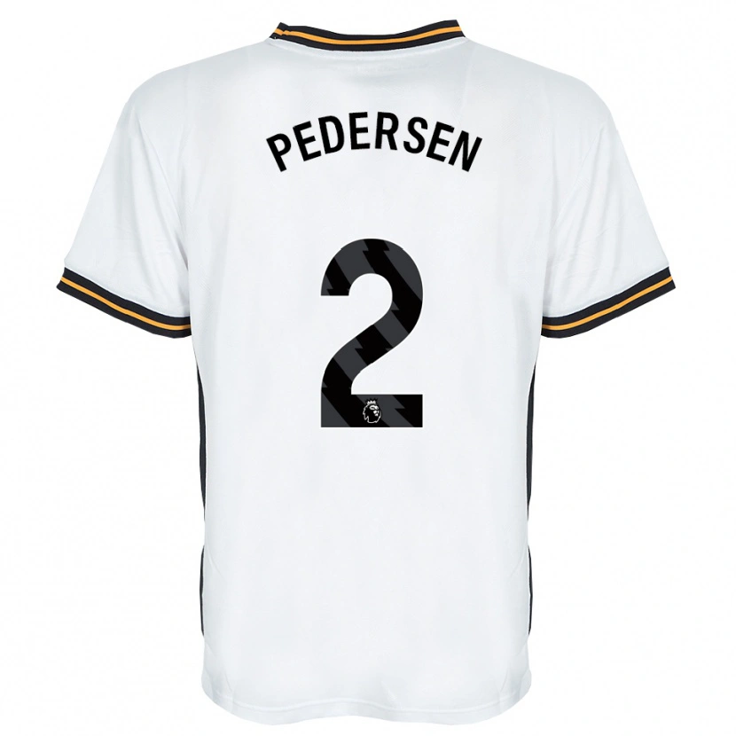 Danxen Hombre Camiseta Eden Pedersen #2 Blanco Naranja Negro 2ª Equipación 2026/27 La Camisa