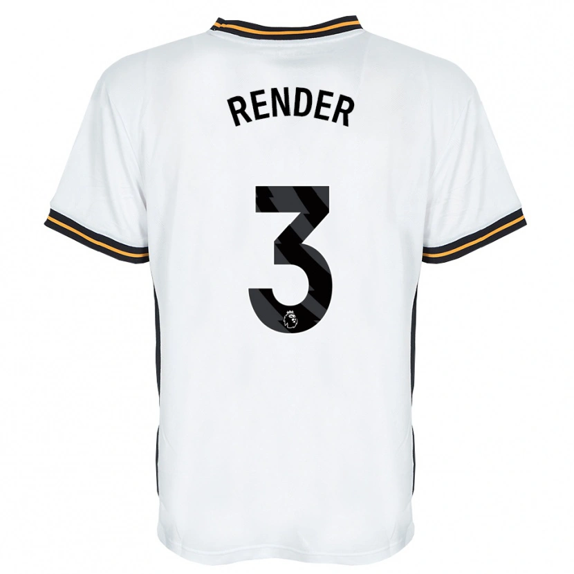Danxen Hombre Camiseta Meg Render #3 Blanco Naranja Negro 2ª Equipación 2026/27 La Camisa