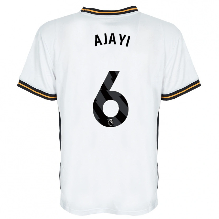 Danxen Hombre Camiseta Semi Ajayi #6 Blanco Naranja Negro 2ª Equipación 2026/27 La Camisa