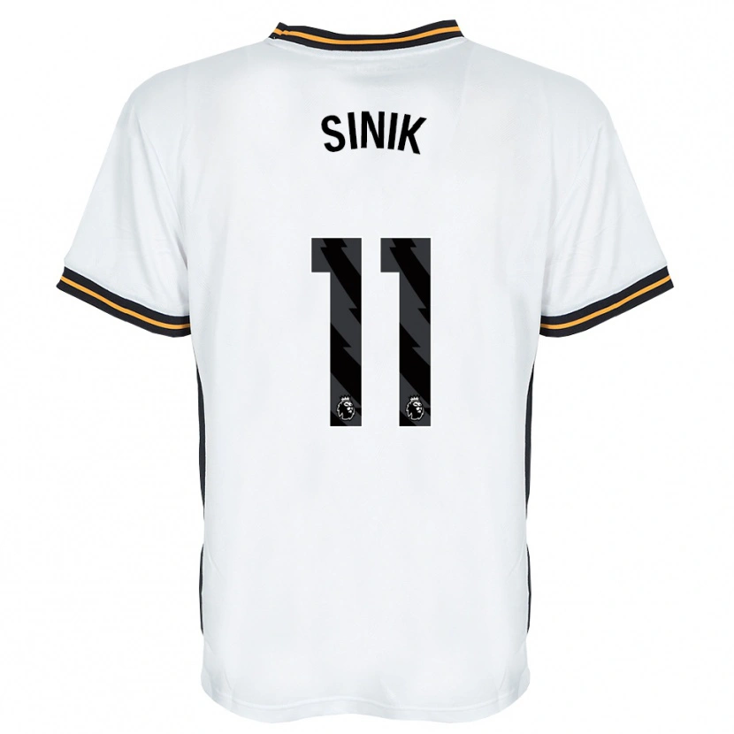Danxen Hombre Camiseta Doğukan Sinik #11 Blanco Naranja Negro 2ª Equipación 2026/27 La Camisa