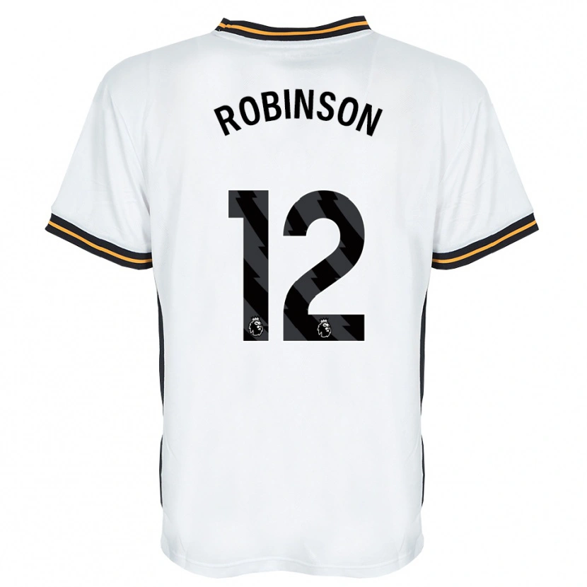 Danxen Hombre Camiseta Ben Robinson #12 Blanco Naranja Negro 2ª Equipación 2026/27 La Camisa