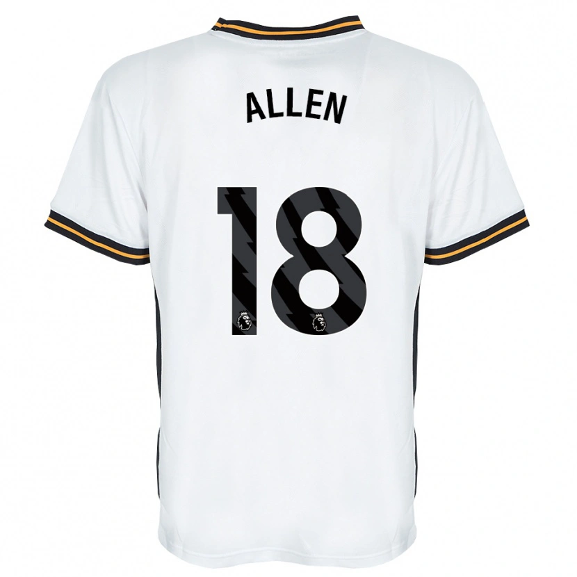 Danxen Hombre Camiseta Aaliyah Allen #18 Blanco Naranja Negro 2ª Equipación 2026/27 La Camisa