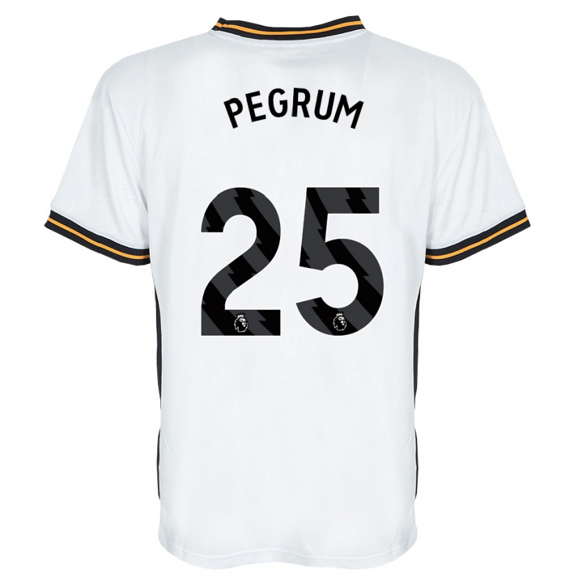 Danxen Hombre Camiseta Florence Pegrum #25 Blanco Naranja Negro 2ª Equipación 2026/27 La Camisa