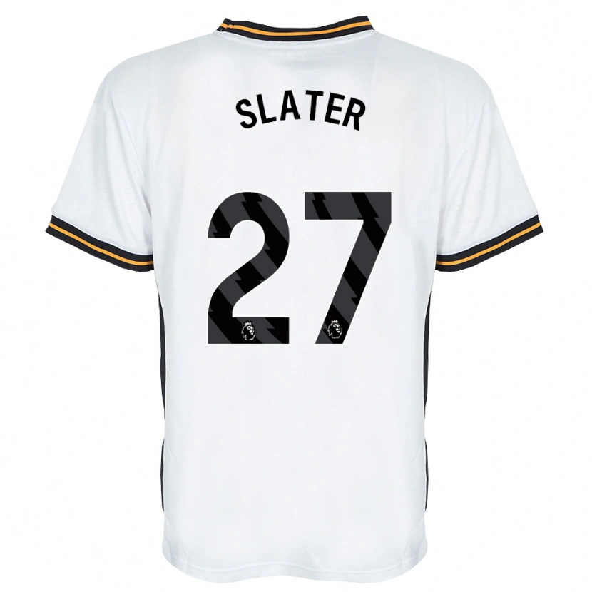 Danxen Hombre Camiseta Regan Slater #27 Blanco Naranja Negro 2ª Equipación 2026/27 La Camisa