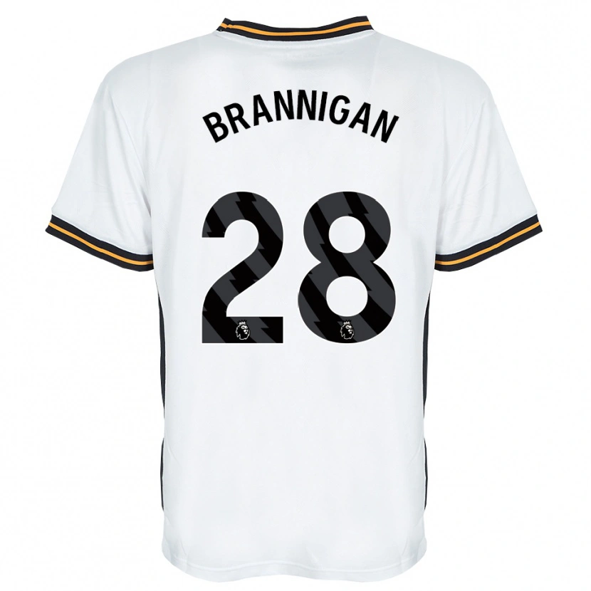 Danxen Hombre Camiseta Aoife Brannigan #28 Blanco Naranja Negro 2ª Equipación 2026/27 La Camisa