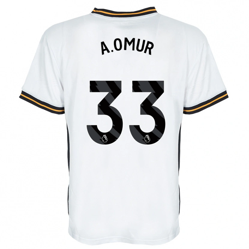 Danxen Hombre Camiseta Abdülkadir Ömür #33 Blanco Naranja Negro 2ª Equipación 2026/27 La Camisa