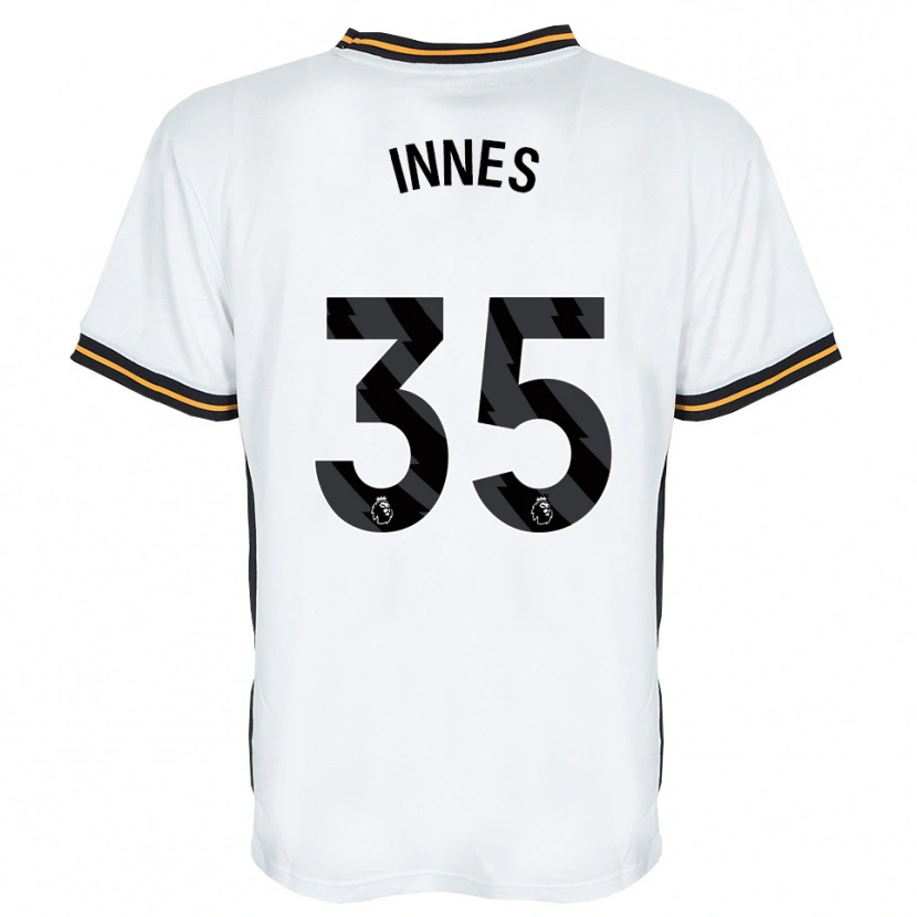 Danxen Hombre Camiseta Emma Innes #35 Blanco Naranja Negro 2ª Equipación 2026/27 La Camisa