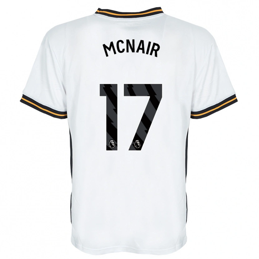 Danxen Hombre Camiseta Paddy Mcnair #17 Blanco Naranja Negro 2ª Equipación 2026/27 La Camisa