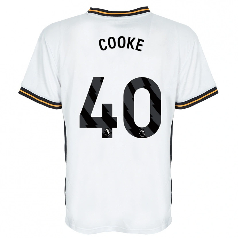 Danxen Hombre Camiseta Megan Cooke #40 Blanco Naranja Negro 2ª Equipación 2026/27 La Camisa