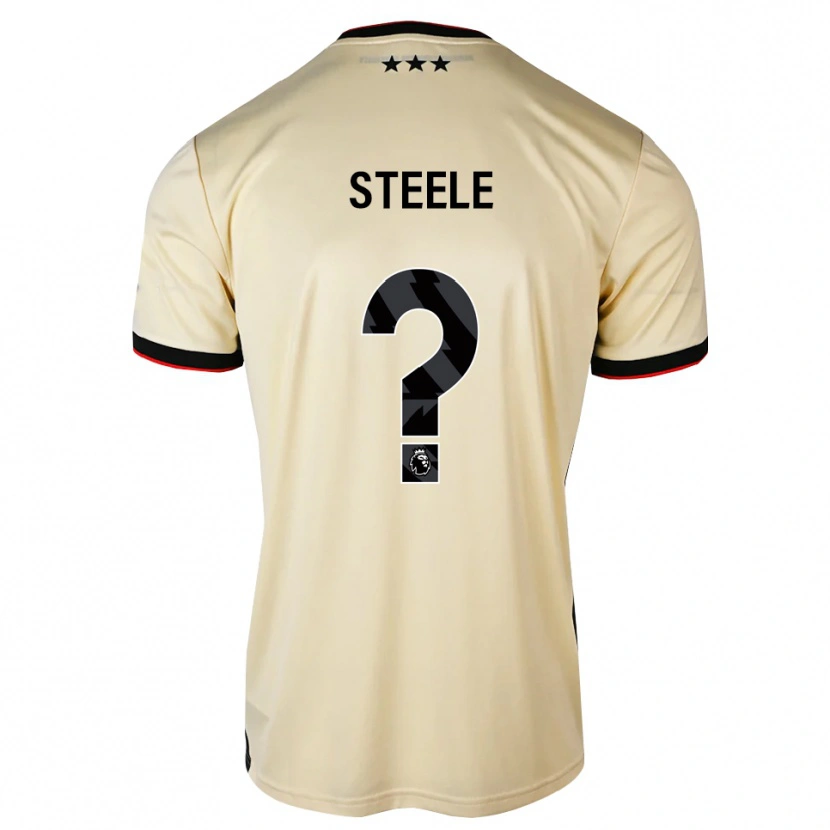 Danxen Hombre Camiseta Finn Steele #0 Lemonchiffon Negro Rojo 2ª Equipación 2026/27 La Camisa