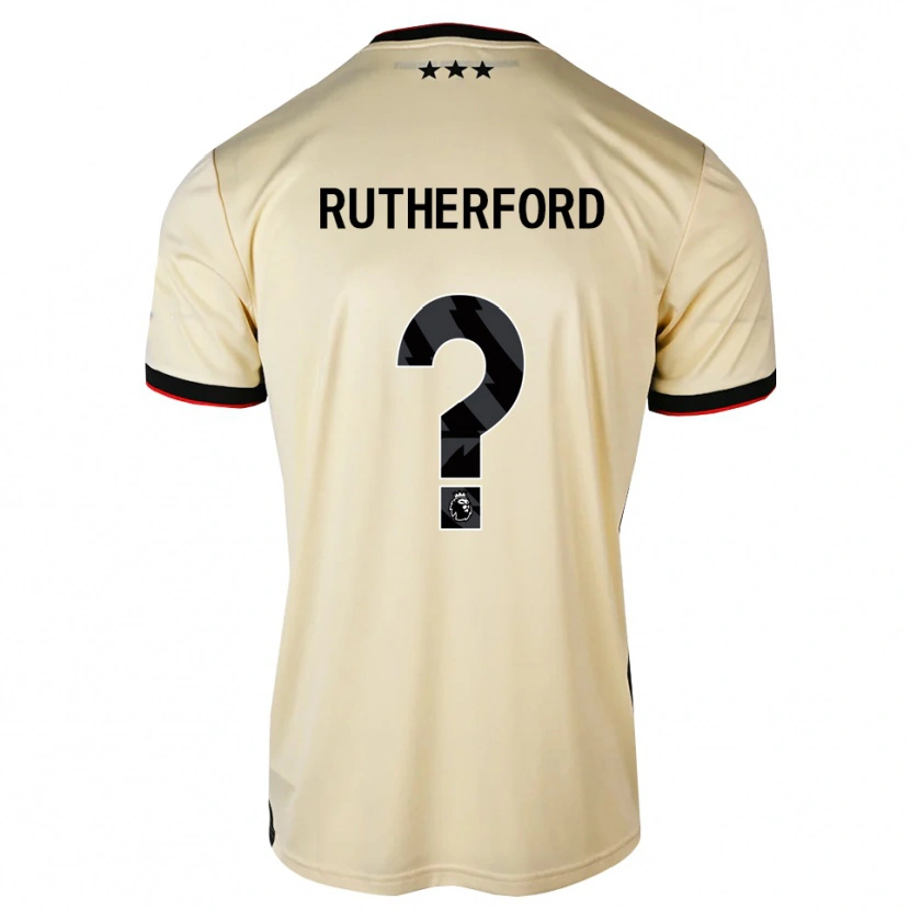 Danxen Hombre Camiseta Ella Rutherford #0 Lemonchiffon Negro Rojo 2ª Equipación 2026/27 La Camisa