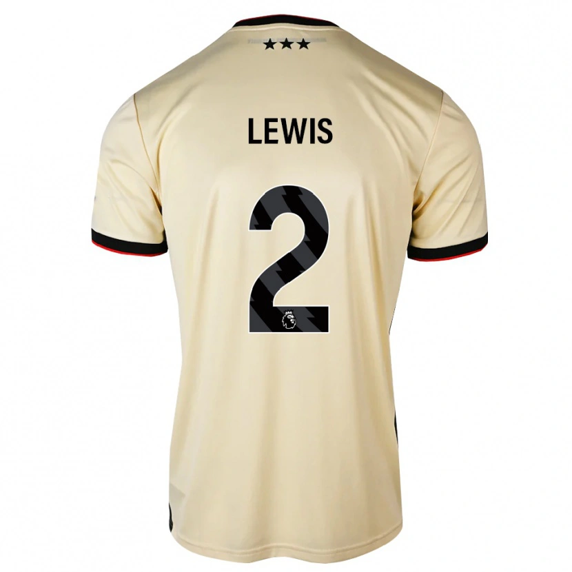 Danxen Hombre Camiseta Josh Lewis #2 Lemonchiffon Negro Rojo 2ª Equipación 2026/27 La Camisa