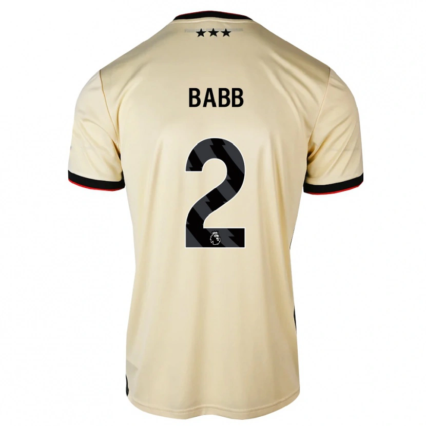 Danxen Hombre Camiseta Daniel Babb #2 Lemonchiffon Negro Rojo 2ª Equipación 2026/27 La Camisa