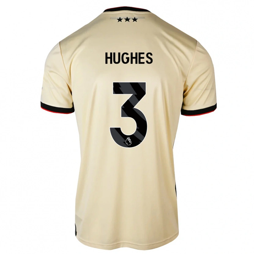 Danxen Hombre Camiseta Summer Hughes #3 Lemonchiffon Negro Rojo 2ª Equipación 2026/27 La Camisa
