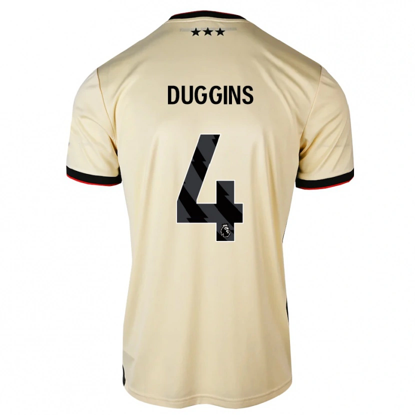 Danxen Hombre Camiseta Harvey Duggins #4 Lemonchiffon Negro Rojo 2ª Equipación 2026/27 La Camisa