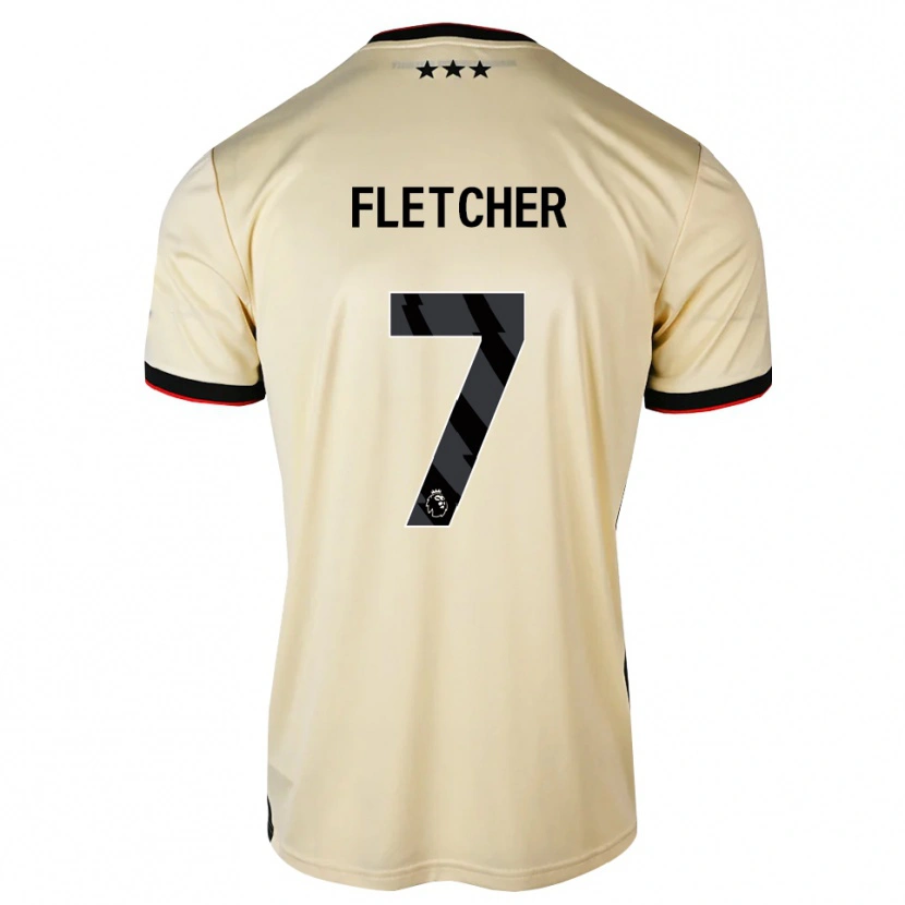 Danxen Hombre Camiseta Luca Fletcher #7 Lemonchiffon Negro Rojo 2ª Equipación 2026/27 La Camisa