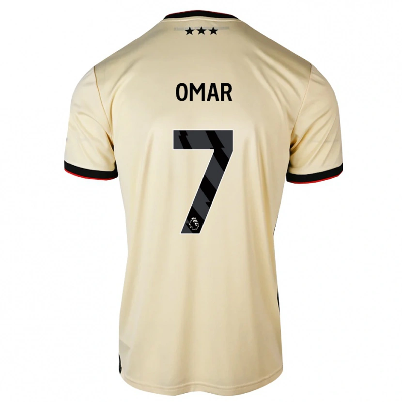 Danxen Hombre Camiseta Ahmed Omar #7 Lemonchiffon Negro Rojo 2ª Equipación 2026/27 La Camisa