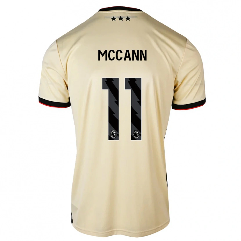Danxen Hombre Camiseta Darragh Mccann #11 Lemonchiffon Negro Rojo 2ª Equipación 2026/27 La Camisa
