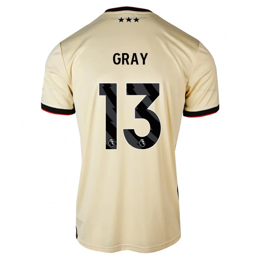 Danxen Hombre Camiseta Henry Gray #13 Lemonchiffon Negro Rojo 2ª Equipación 2026/27 La Camisa