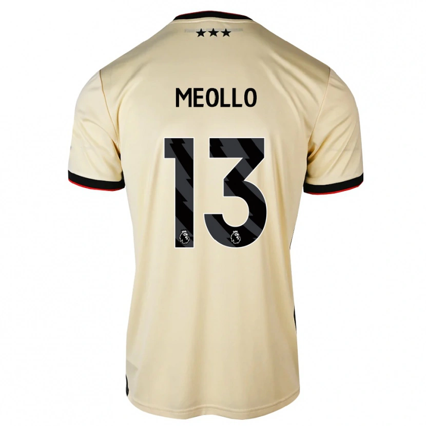 Danxen Hombre Camiseta Nina Meollo #13 Lemonchiffon Negro Rojo 2ª Equipación 2026/27 La Camisa