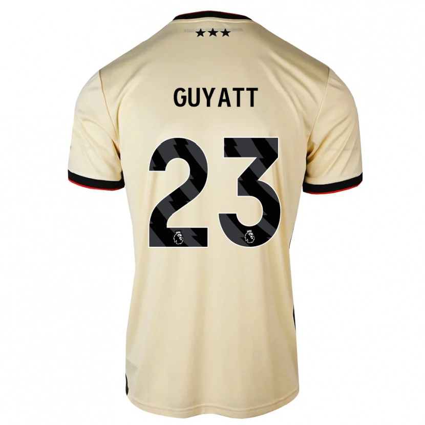 Danxen Hombre Camiseta Shauna Guyatt #23 Lemonchiffon Negro Rojo 2ª Equipación 2026/27 La Camisa
