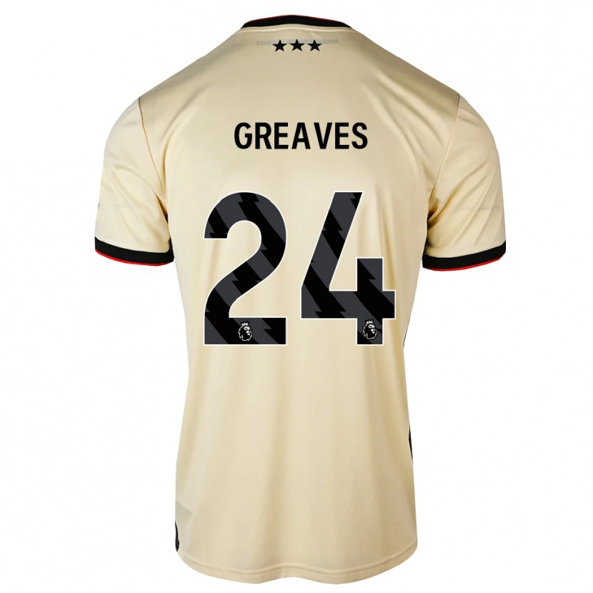 Danxen Hombre Camiseta Jacob Greaves #24 Lemonchiffon Negro Rojo 2ª Equipación 2026/27 La Camisa