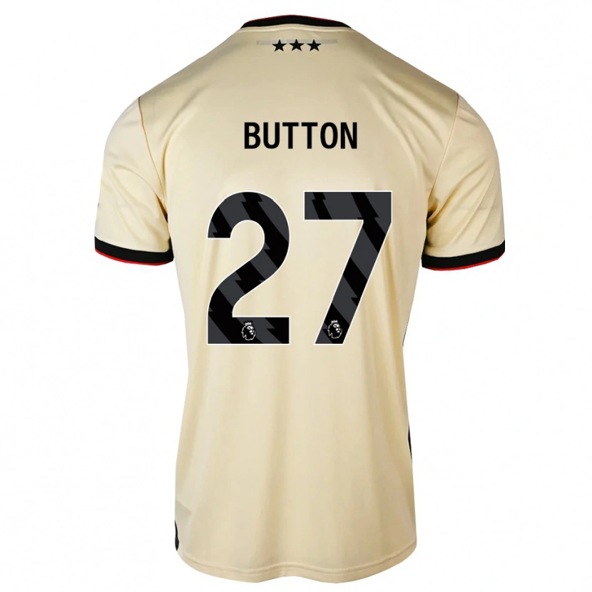 Danxen Hombre Camiseta David Button #27 Lemonchiffon Negro Rojo 2ª Equipación 2026/27 La Camisa