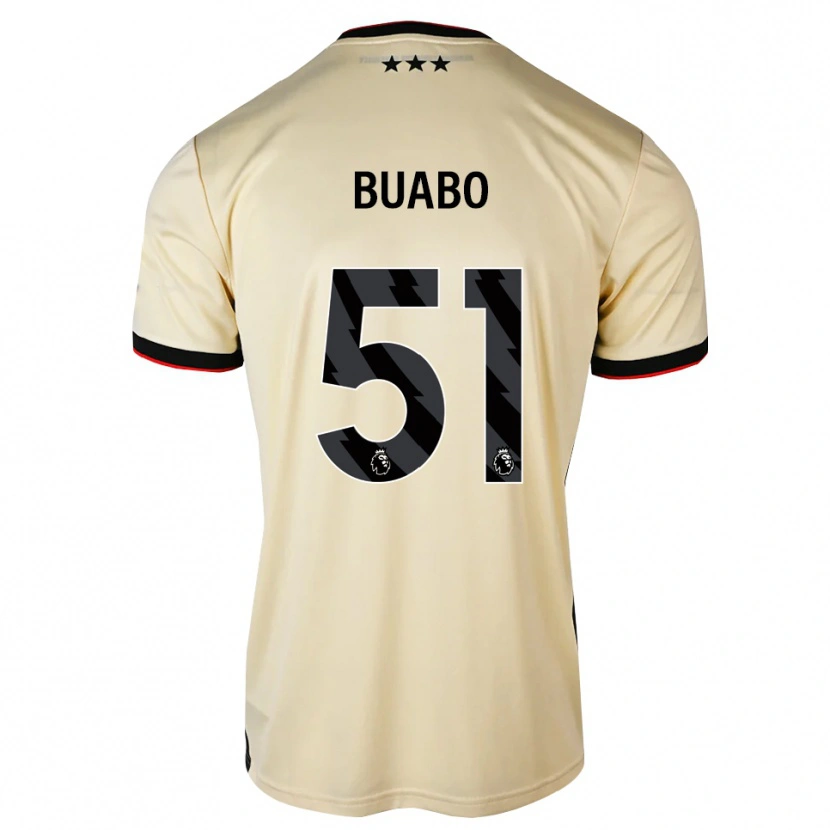 Danxen Hombre Camiseta Gerrard Buabo #51 Lemonchiffon Negro Rojo 2ª Equipación 2026/27 La Camisa