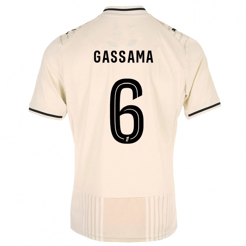 Danxen Hombre Camiseta Karamady Gassama #6 Encaje Antiguo Negro Blanco Antique 2ª Equipación 2026/27 La Camisa