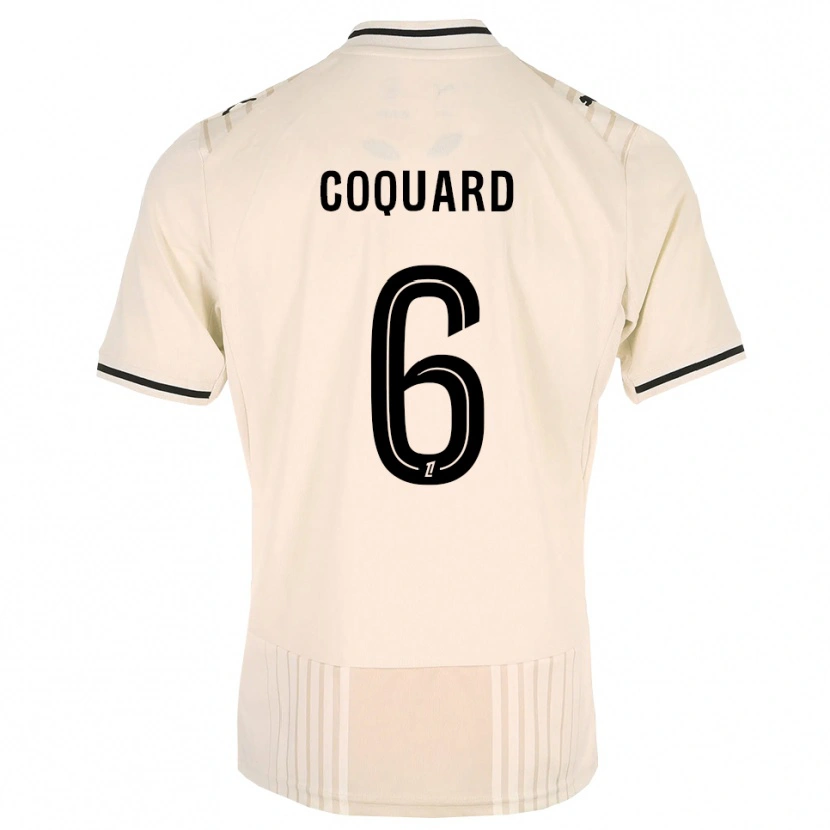 Danxen Hombre Camiseta Alexis Coquard #6 Encaje Antiguo Negro Blanco Antique 2ª Equipación 2026/27 La Camisa