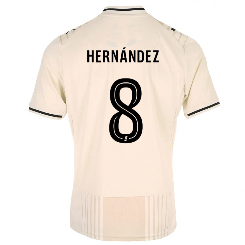 Danxen Hombre Camiseta Pablo Hernandez #8 Encaje Antiguo Negro Blanco Antique 2ª Equipación 2026/27 La Camisa