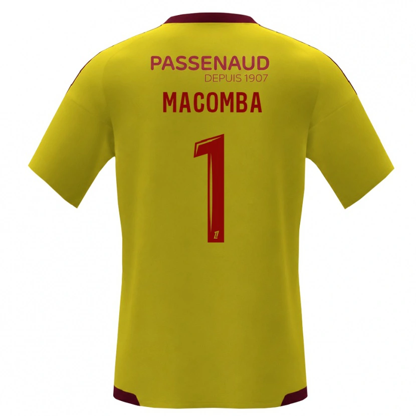 Danxen Hombre Camiseta Tyron Macomba #1 Amarillo Rojo Verde 2ª Equipación 2026/27 La Camisa