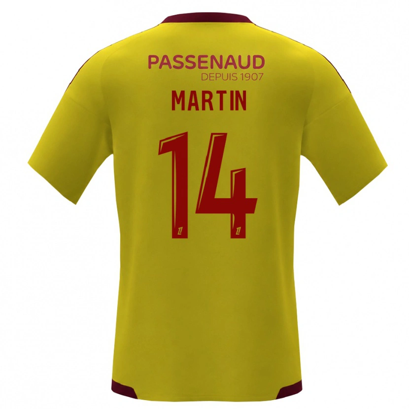 Danxen Hombre Camiseta Lucas Martin #14 Amarillo Rojo Verde 2ª Equipación 2026/27 La Camisa