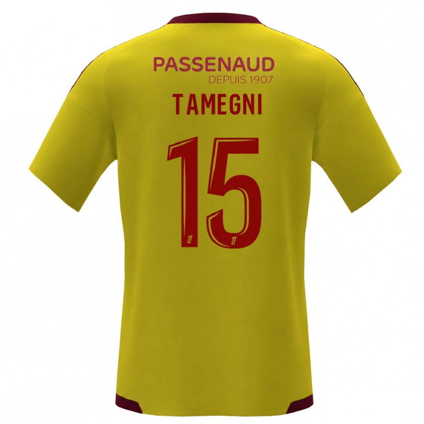 Danxen Hombre Camiseta Samuel Tamegni #15 Amarillo Rojo Verde 2ª Equipación 2026/27 La Camisa