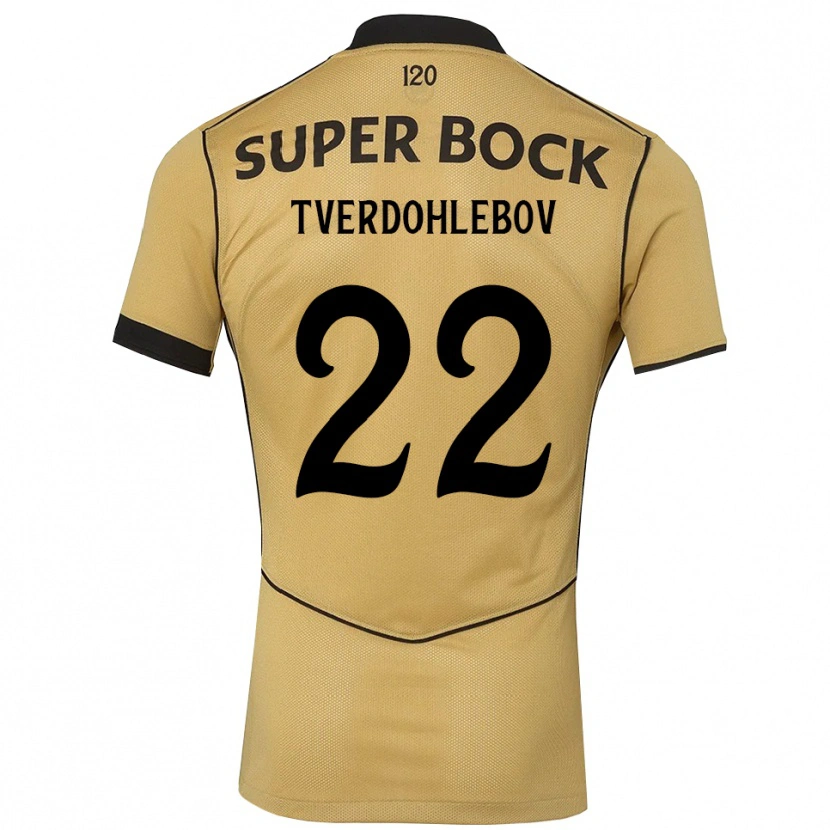 Danxen Hombre Camiseta Alex Tverdohlebov #22 Goldenrod Negro 2ª Equipación 2026/27 La Camisa