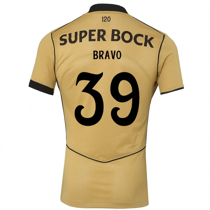 Danxen Hombre Camiseta Bravo #39 Goldenrod Negro 2ª Equipación 2026/27 La Camisa