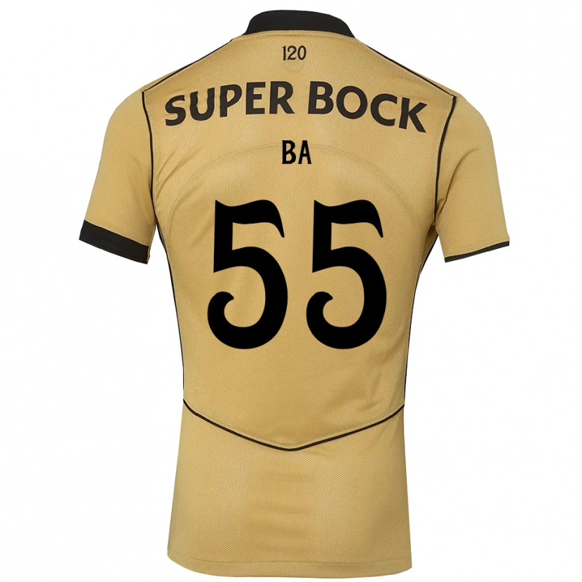 Danxen Hombre Camiseta Ibrahima Ba #55 Goldenrod Negro 2ª Equipación 2026/27 La Camisa