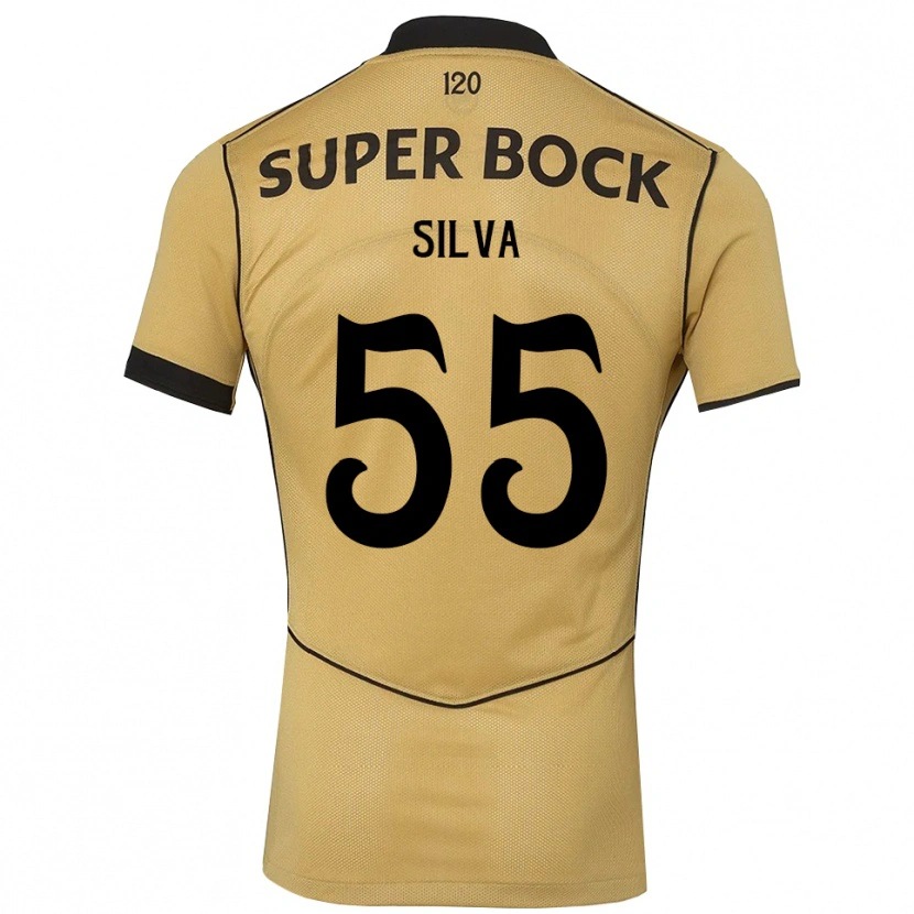 Danxen Hombre Camiseta José Silva #55 Goldenrod Negro 2ª Equipación 2026/27 La Camisa