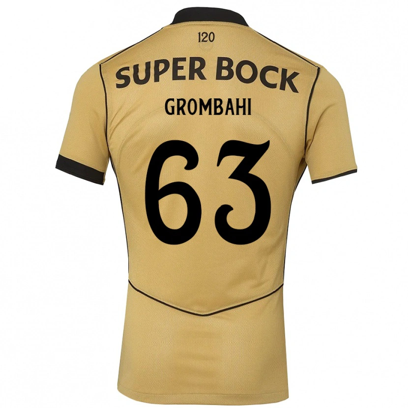 Danxen Hombre Camiseta Chris Grombahi #63 Goldenrod Negro 2ª Equipación 2026/27 La Camisa