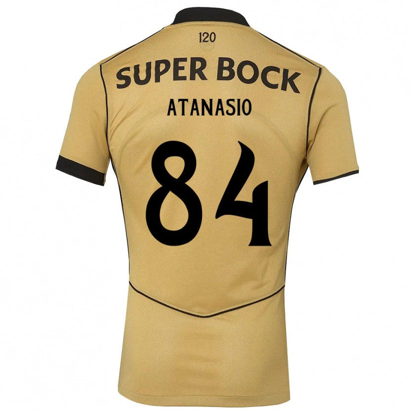 Danxen Hombre Camiseta Atanásio Afonso Miranda Cunha #84 Goldenrod Negro 2ª Equipación 2026/27 La Camisa