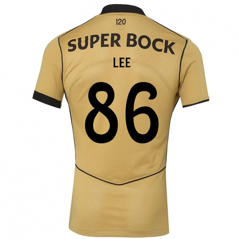 Danxen Hombre Camiseta Afonso Lee #86 Goldenrod Negro 2ª Equipación 2026/27 La Camisa