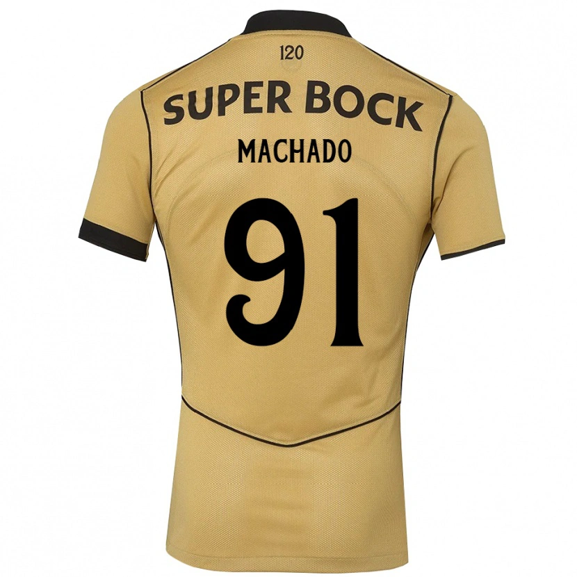 Danxen Hombre Camiseta Francisco Machado #91 Goldenrod Negro 2ª Equipación 2026/27 La Camisa