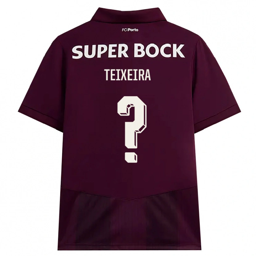Danxen Hombre Camiseta Gonçalo Teixeira #0 Blanco Borgoña Blanco 2ª Equipación 2026/27 La Camisa